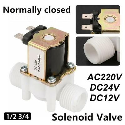 Válvula solenoide de rosca macho, 1 unidad, CC 12 V, 24 V, CA 220 V, controlador de presión neumático, interruptor
