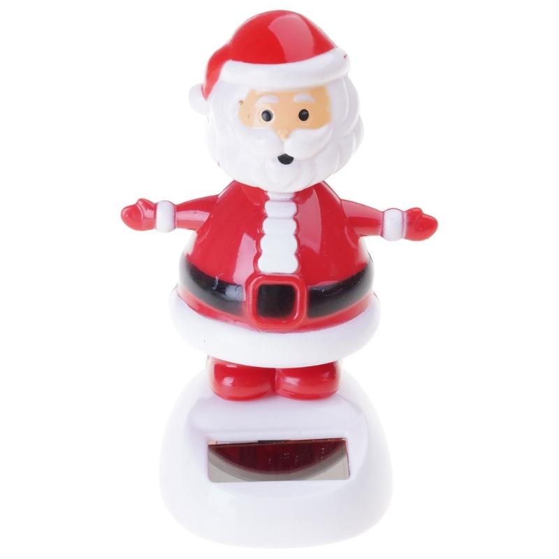 Solar Powered Car Dashboard Decors Funny Christmas Office Cab Accessories Interior Decoration for Adults Christmas