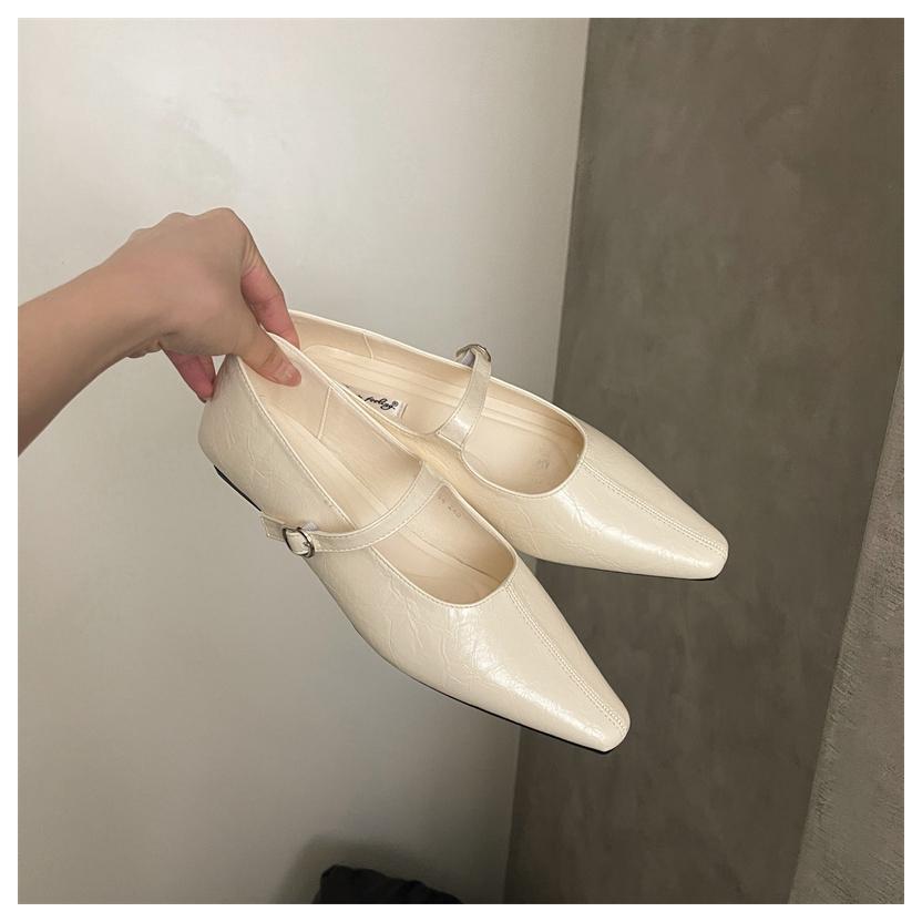 

2025 Spring Summer New Style Women Flats Ballet Shoes Casual Vintage Elegant Frence Style Mary Jane Shoes Comfotable Loafer Muje 35