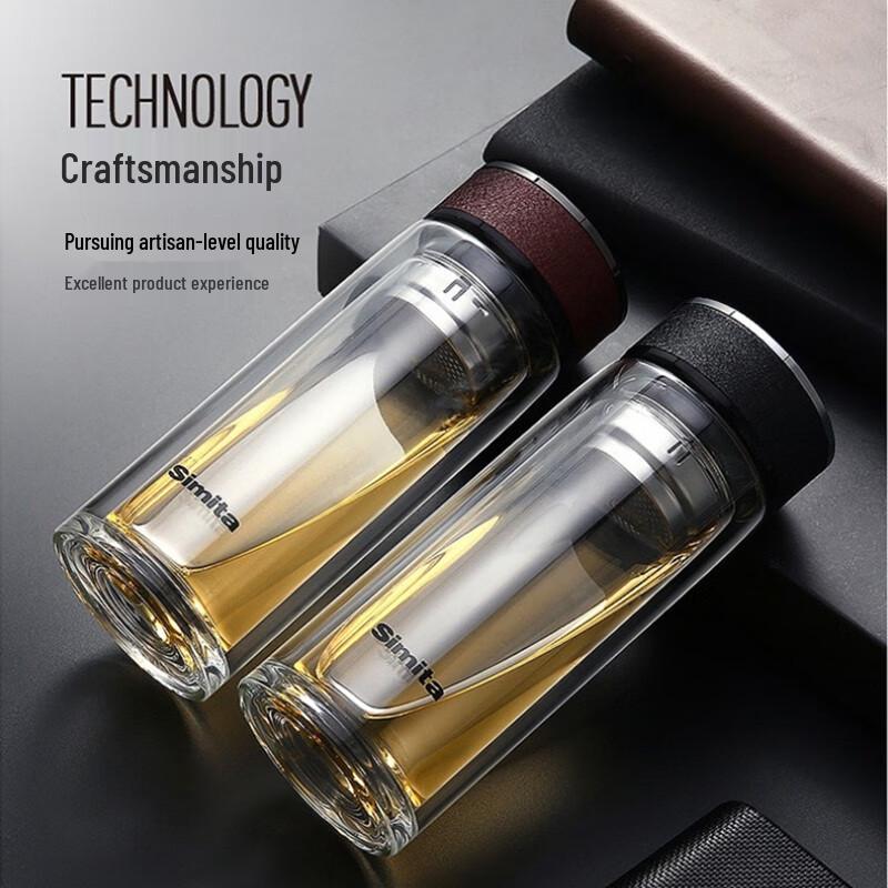 Simita Jupiter Double-Layer Tea Separation Glass Cup