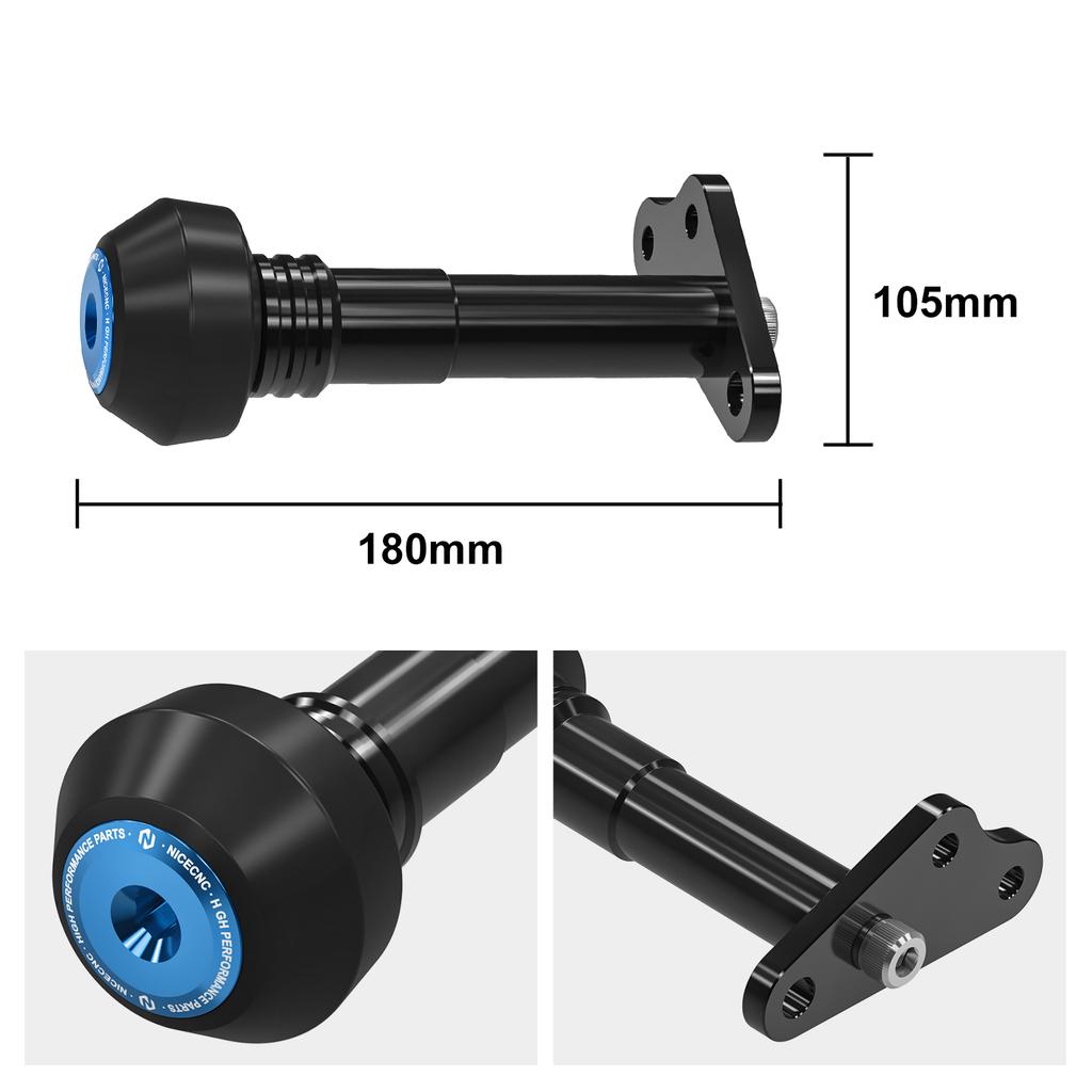 NICECNC Engine Frame Slider Protector Guard For Suzuki DRZ400 DR-Z400 DRZ 400 S SM DRZ400S DRZ400SM 2000-2024 2023 2022 2021