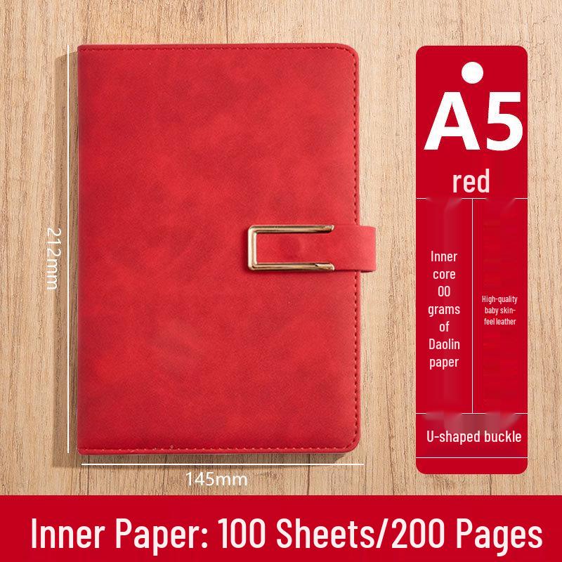 Custom Logo A5 High-End Office Notebook with Premium Cover and Inner Pages