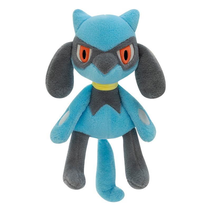 40cm Anime  Peluche Toy Lucario Shiny Plush Doll Cute Mega Riolu Animal Stuffed Plush Doll Valentine's Day Gift