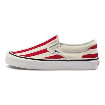Classic Slip-On 98 DX Anaheim Factory - Rojo Rayas Grandes Zapatillas Unisex Og-Blanco Og-Rojo VN0A3JEXVN2