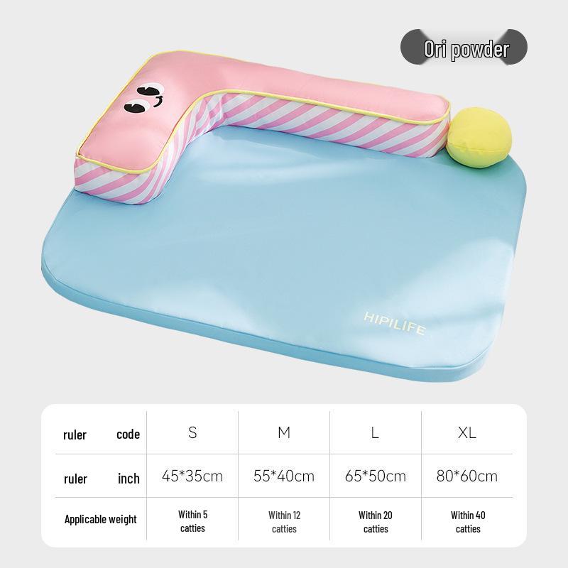 Breathable Removable Dog & Cat Nest: Latex Cushion Sofa Bed, Small Pet Sleeping Pad, Spring/Summer-Ready.