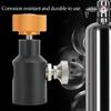 Conector Adaptador CO2 TR21-4 com Válvula de Liberação Enchimento Rápido Água com Gás para
