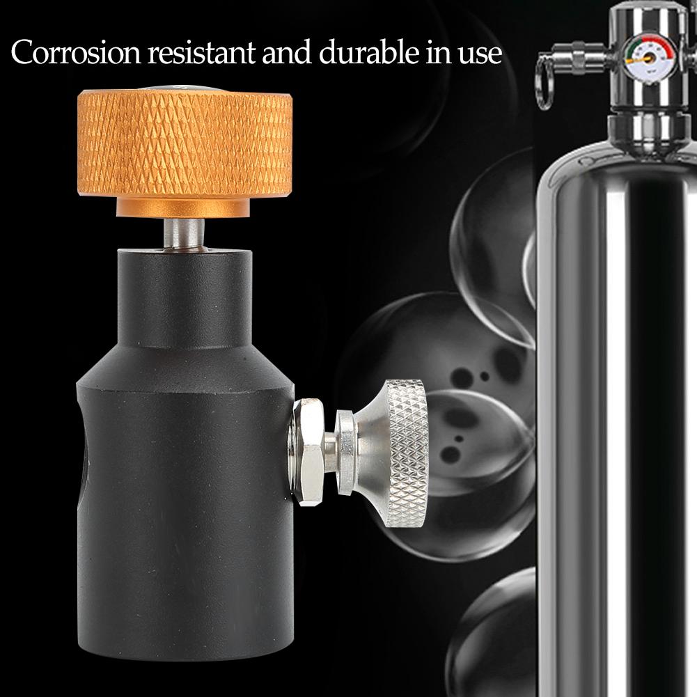 Conector Adaptador CO2 TR21-4 com Válvula de Liberação Enchimento Rápido Água com Gás para