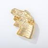 Vintage Enamel Animal Zebra Head Brooch For Women Clothing Coat Accessories Gifts