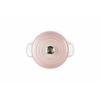 Le Creuset Signature Japonaise Cocotte, 24 cm, Shell Pink, Cast Iron Enamel Pot, Gas, Induction, and Oven Compatible [Official Japanese Product]