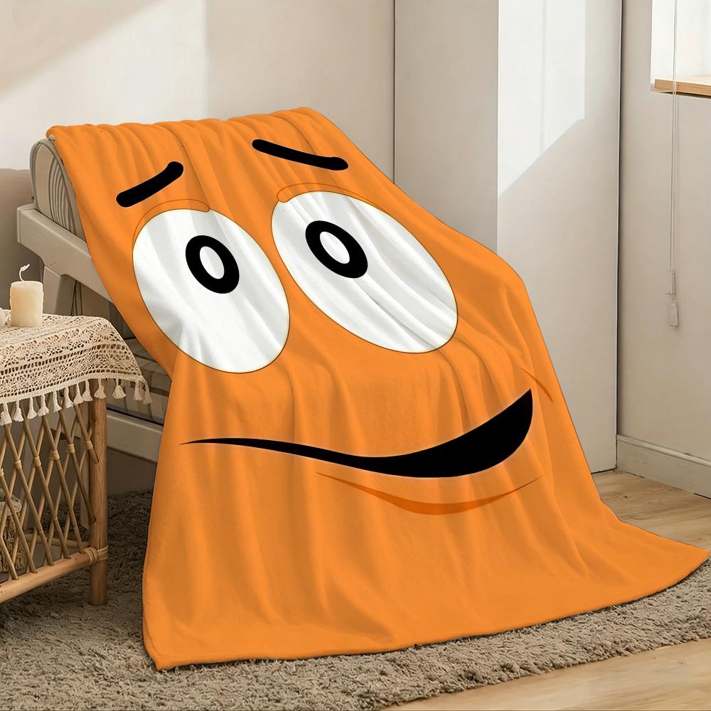 M&M's Throw Lightweight 240g Flannel Blanket Soft Skin-friendly for Summer Cooling