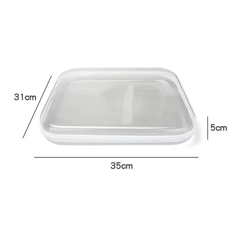 Clear PET Makeup Bag Waterproof Anti-leak Zippers Large Capacity Multi-use Toiletry Organizer for Global Travelers