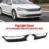2PCS Front Honeycomb Driving Fog Light Cover Fit VW Passat 2012-2015 Black