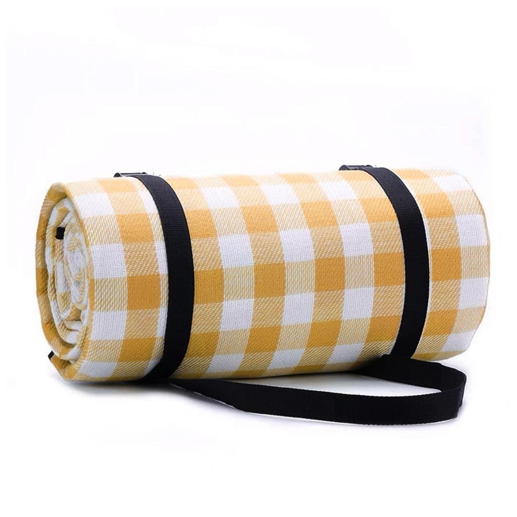 Portable Large Picnic Blanket Waterproof Sandproof Beach Mat, Sponge Outdoor Camping Mat, Large Lawn Mat for Park Beach Travel Hiking Family Gathering