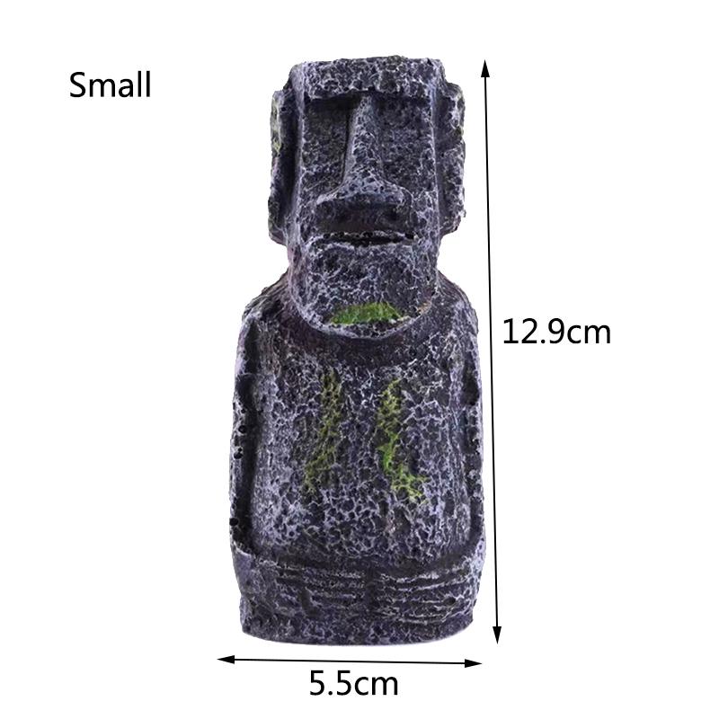 1Pcs Resin Aquarium Decoration Fish Tank Ancient Antique Roman Statue Ornament Acuario Rocks for Aquarium Fish Decor Reptile Box