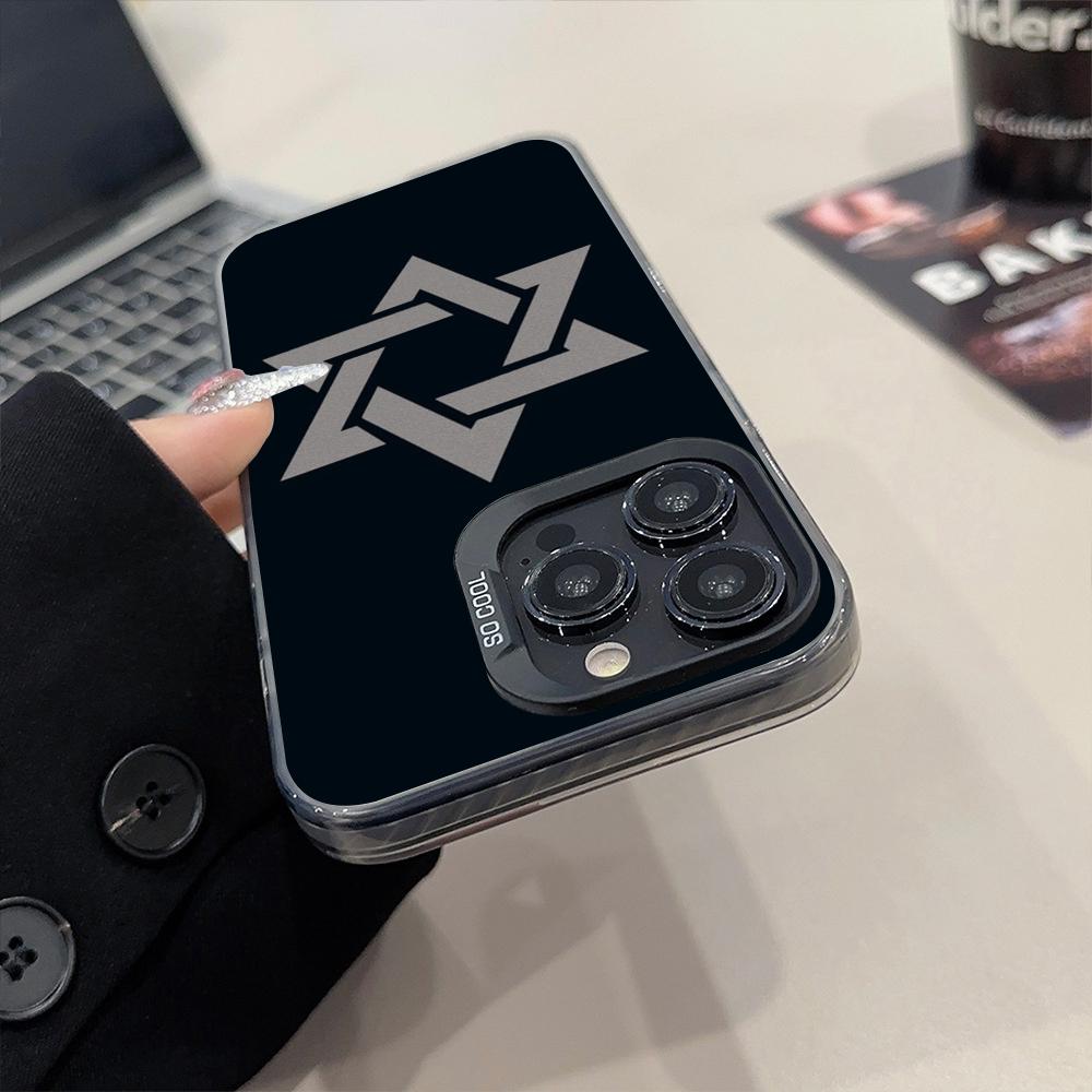 David Jewish Star Symbol Phone Case Matte Colored Silver For IPhone 15 14 16 13 12 11 Pro Max Plus XS X Shockproof Hard Cover