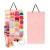 Hanging Hair Bow Holder Hair Bow Hair Clip Organizer Headband Hair Clip Storage Display Hair Accessories Organizer for Nursery Door Wall Closet