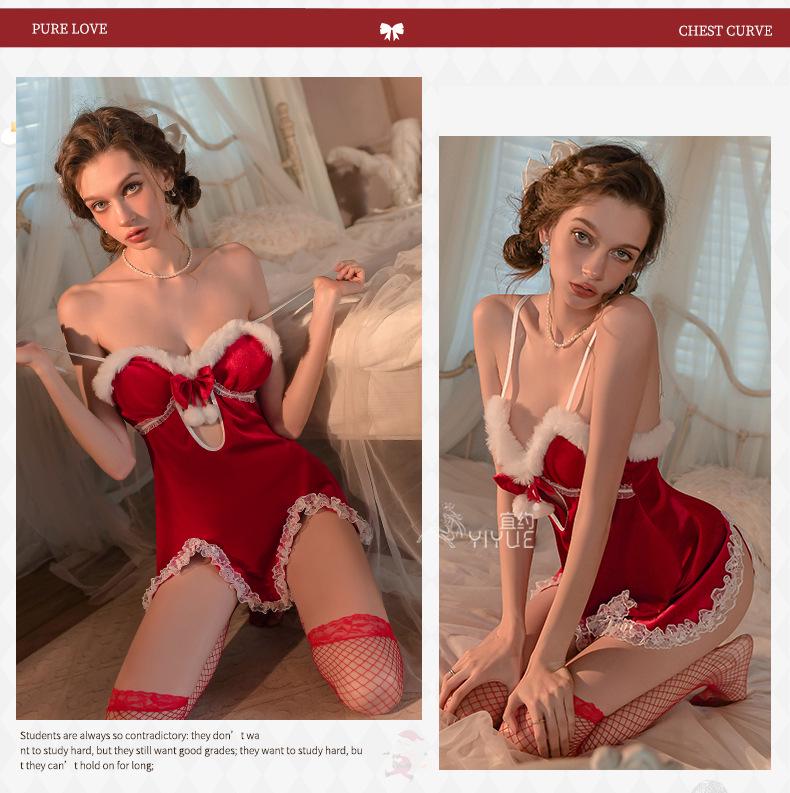 Yi Yue Sexy Christmas Lingerie Costume with Quick Release 8860