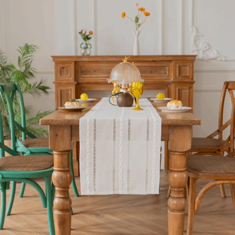 Hollow Design Rustic Banquet Table Runner Long Dining Table Cover Party Table Linen Wedding