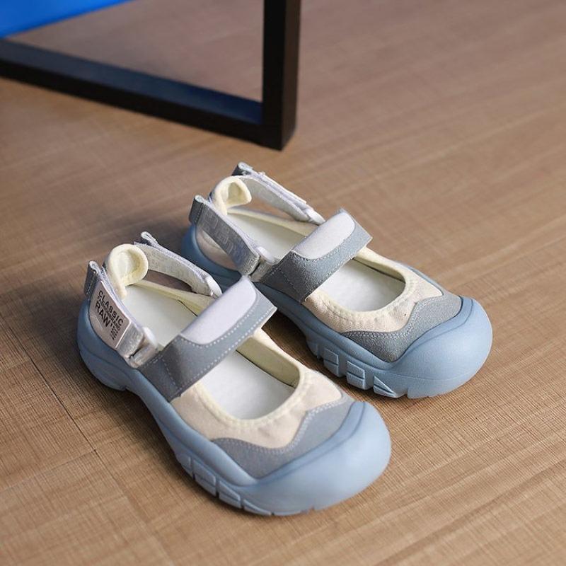 

Ugly cute round head Velcro sports sandals women s candy color breathable women s shoes women s running sneakers 40