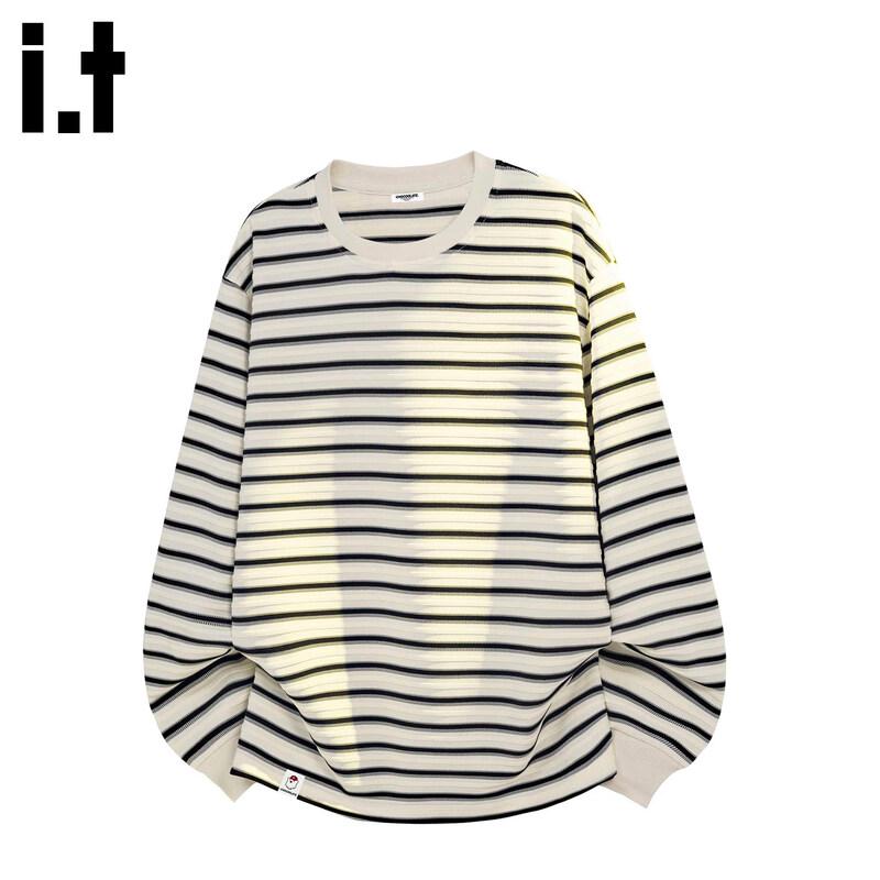:CHOCOOLATEit Men s Striped Long-Sleeve T-Shirt M