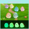 Adorable Glow In The Dark Mini Dinosaur Figurines Resin Plastic Garden Decor