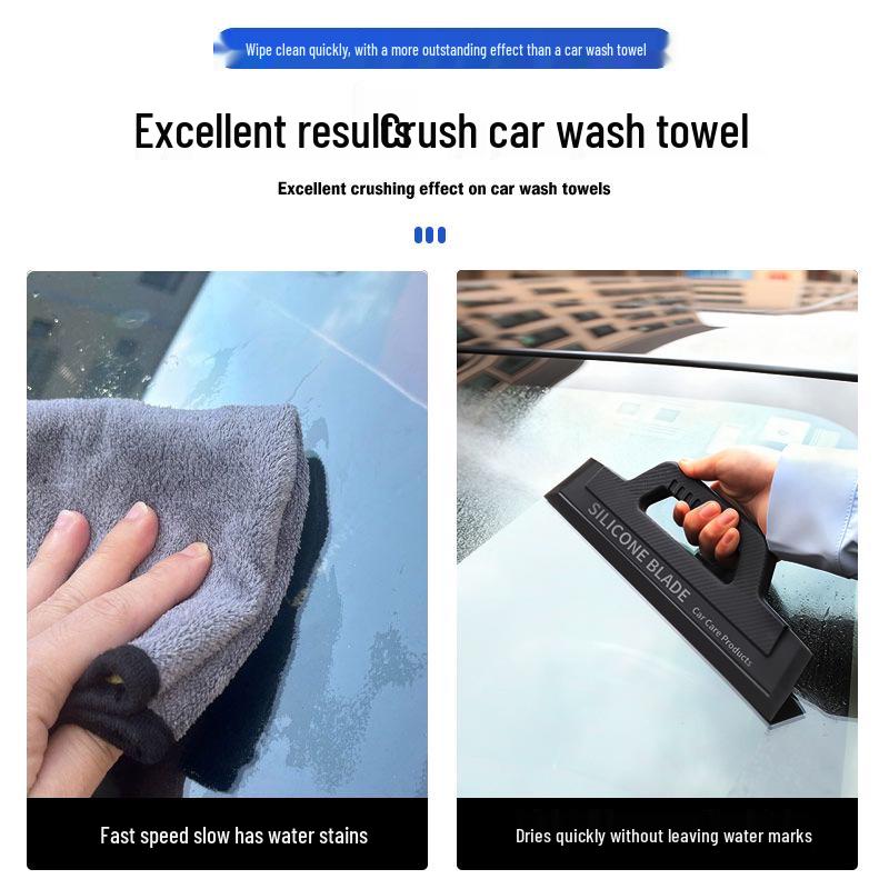 Silicone Car Window Squeegee - Safe for Paint, Effective Car Wash Tool