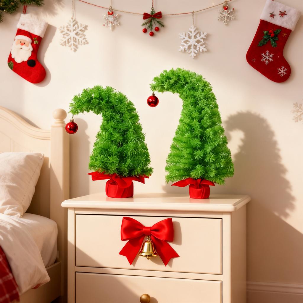 Christmas Simulated High Density Tree Holiday Decoration Crooked Tree