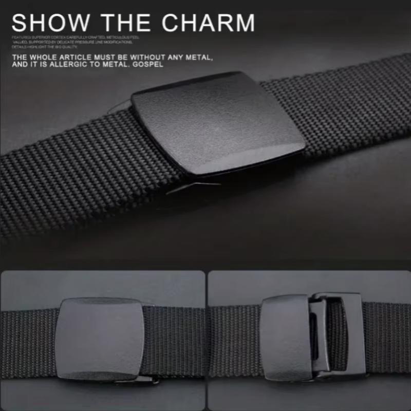 Men's Belt Outdoor Casual Canvas Belt Metal Free Training Nylon Tactical Belt With Pants Jeans Belt Sports Belts For Men Women