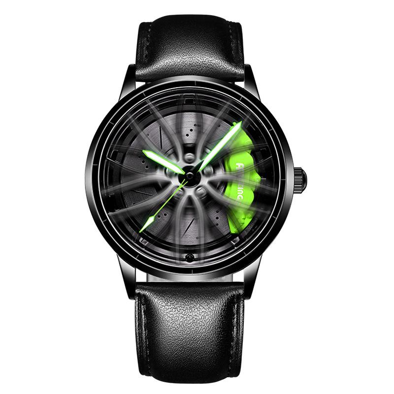 Ceas cu butuc de roți TE37 original SVJ, ceas tridimensional, cu masă rotativă, masă de modificare a mașinii, impermeabil, luminos, hidraulic, pentru bărbați