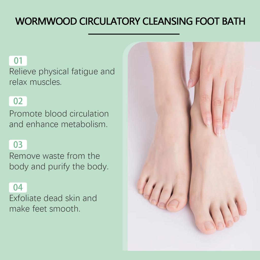 Natural Mugwort Herb Foot Soak Foot Bath Powder Spa Relax Massage