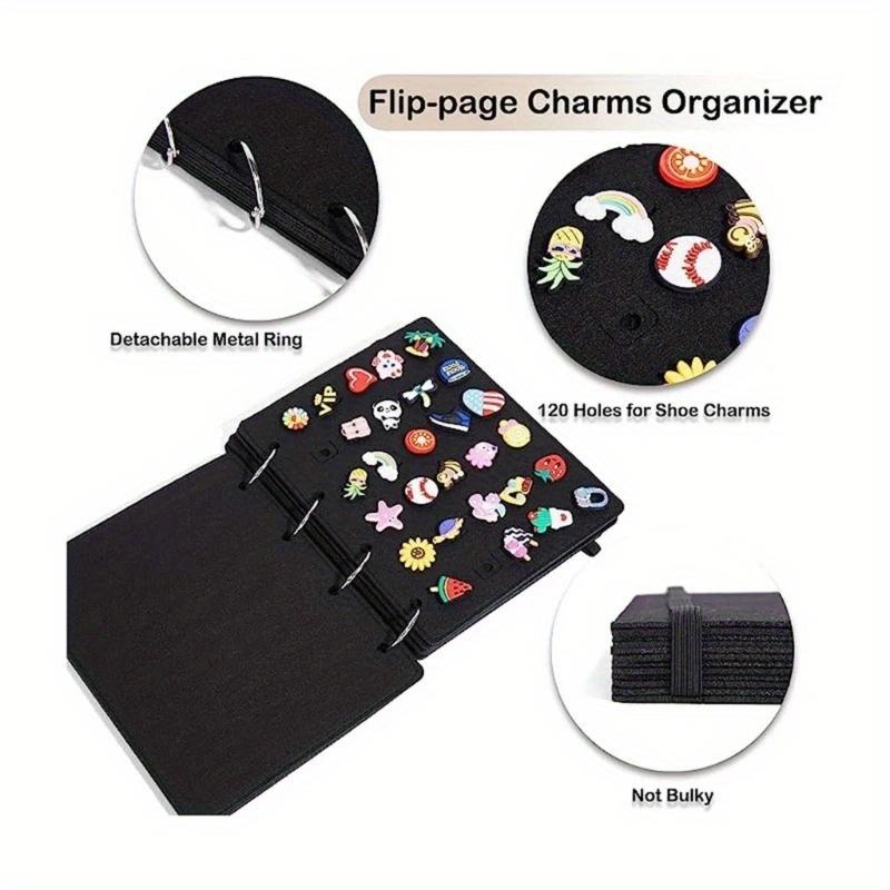 Felt Shoe Flower Storage Booklet Shoe Charm Organizer Shoe Decoration Display Holder Household Organization Booklet