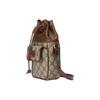 Gucci Adjustable Shoulder Strap Drawstring Closure Leather And Canvas Bucket Bag Mini Women bags Brown 746303-9AADJ-9745