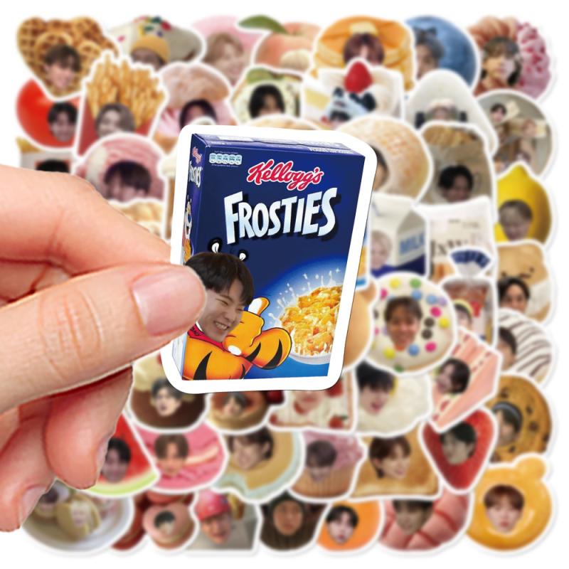 60Pcs  Kpop Character Stickers Meme Fans Graffiti Decal Diy Phone Luggage Laptop Decorative Sticker Toy Gift