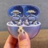 Kostenlose Clip-Kopfhörer Bohrschnalle Ohrclip-Kopfhörer Dekorative Schneeflocken-Accessoires Ohrstecker Damen Leichter Luxus Premium Ohr-Accessoires