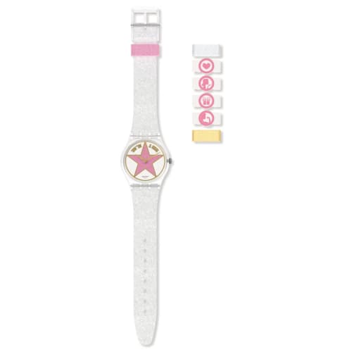Swatch STAR MOM Gent SO28Z108 Transparent Watch