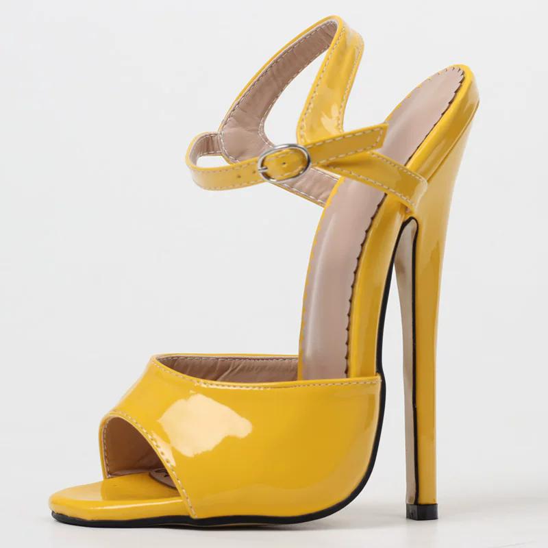 18 cm/7 Zoll High Heel Sandalen Frauen Sexy Knöchel Riemen Dünne Sommer Sandalen Mode Party Prom Schuhe