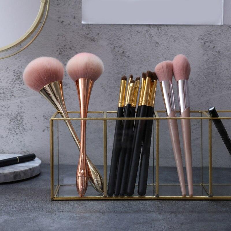 Luxury Transparent Glass Storage Box for Cosmetics Makeup Brushes Organizer Lip Pencil Holder for Makeup Tools Organizer Case | Makeup Organizers