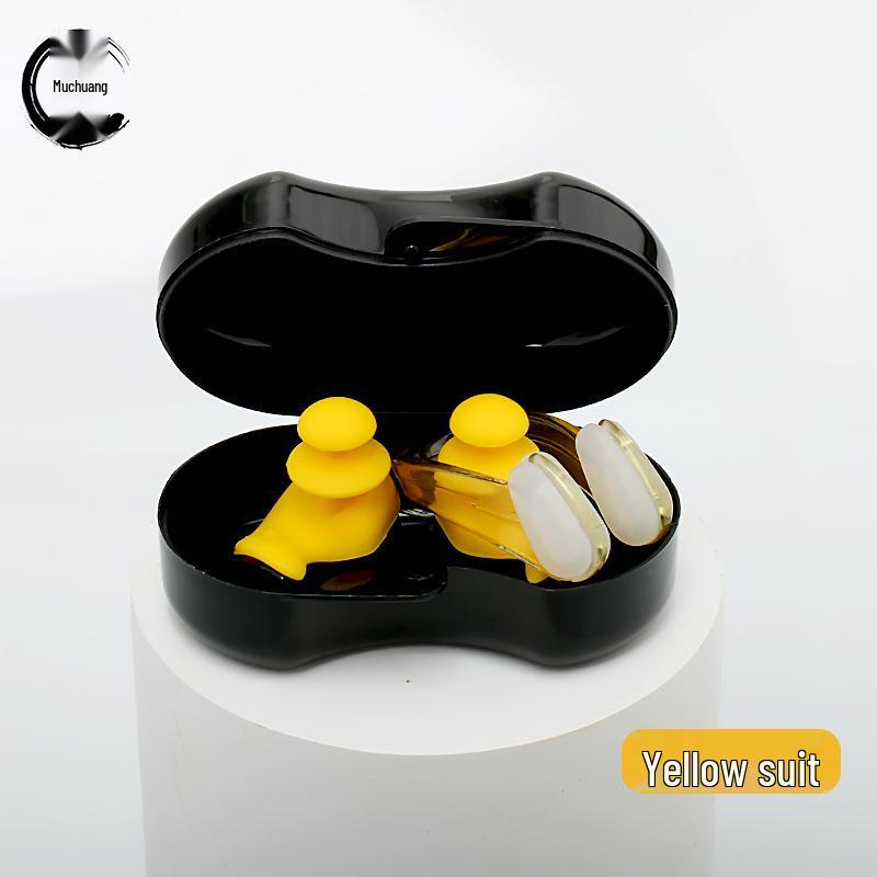 Silicone Waterproof Swimming Earplugs & Nose Clip Set - New Upgrade