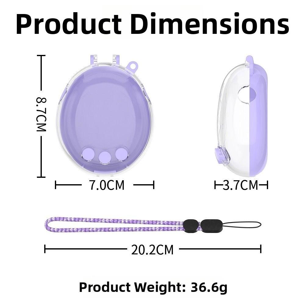 Transparent Protective Case Crystal PC Anti-Scratch Hard Shell Dustproof Full Coverage Clear Cover for Tamagotchi Paradise