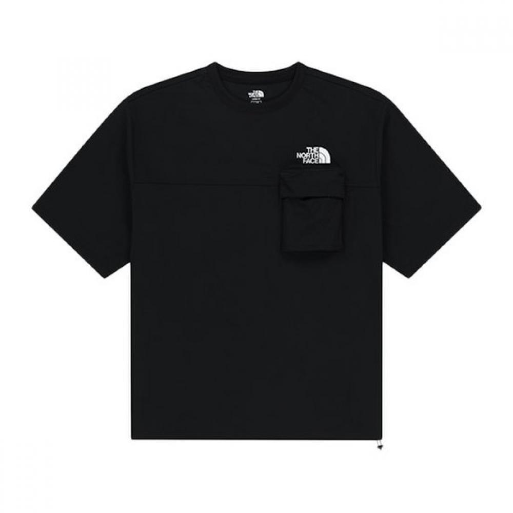 The NorTh Face Eye PockeT ShorT Sleeve Round T Black nT7ur18j