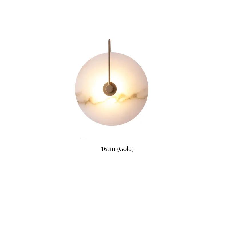 Modern Marble Wall Light Led Bedside Lamp Indoor Minimalist Decorative Fixtures Hoom Decor Habitacion Lighting for Living Room