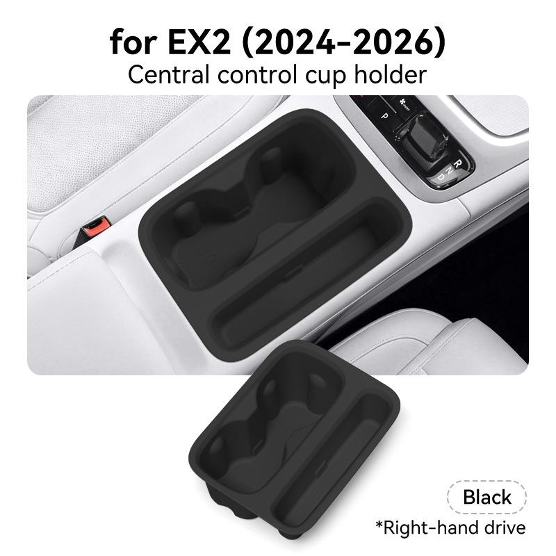 For Geely EX2 2024-2026 Interior Storage Set Central Console Pad Cup Holder Organizer Auto Accessories