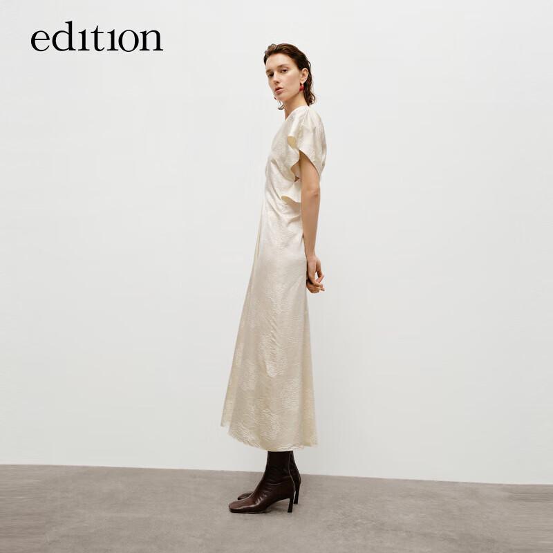 

Платье макси из жаккардового шелка в восточном стиле, Осень 2024 M 165