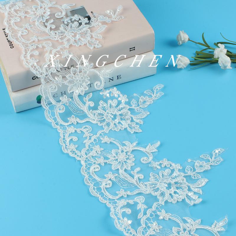 Clothing Accessories Width 21Cm Car Bone Lace Lace Sequins Bridal Dress Accessories Clothing Accessories Materials
