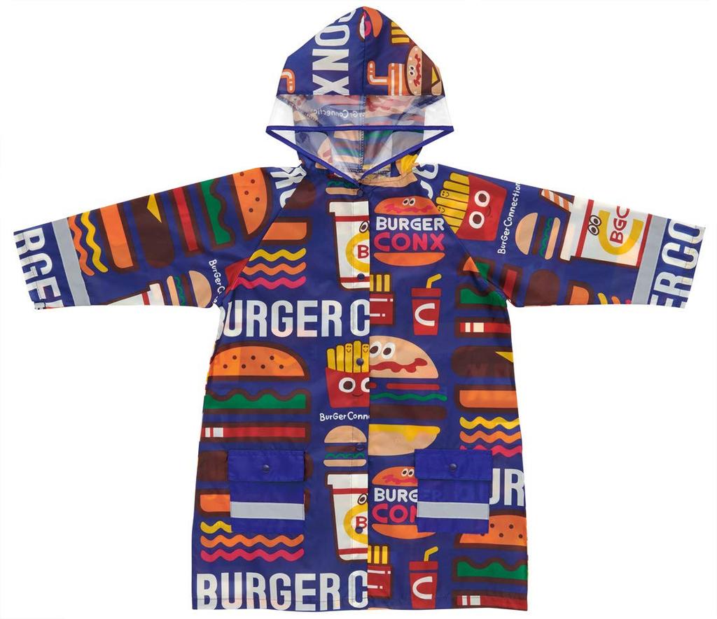 Skater Kids' Burger Concus Mix Raincoat, Suitable for Children Height 110-125cm (RACO1N)