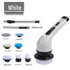 7-in-1 Cordless Electric Spin Scrubber with Retractable Long Handle.