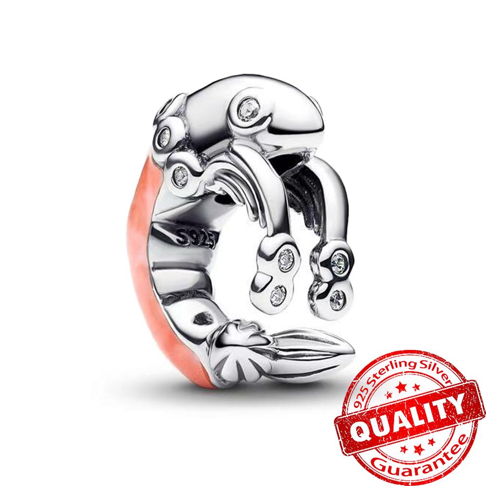 Heißer Verkauf 925 Sterlingsilber Kupfer Bunt & Schwarz Kleiner Drache Anhänger Charm Passt Armband Reizende Zirkonia Accessoires Geschenke