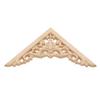 Floral Wall Door Decoration Furniture Parts Woodcarving Decorative wooden Figurines Crafts Corner Appliques Frame Wood Carved