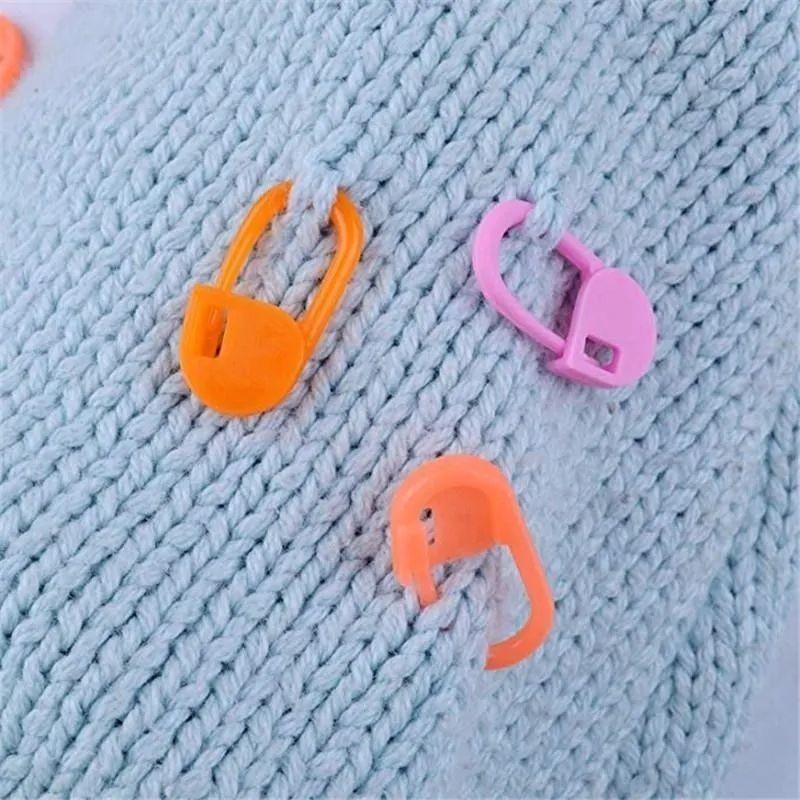 Plastic Knitting Tools Blocking Stitch Markers 100pcs