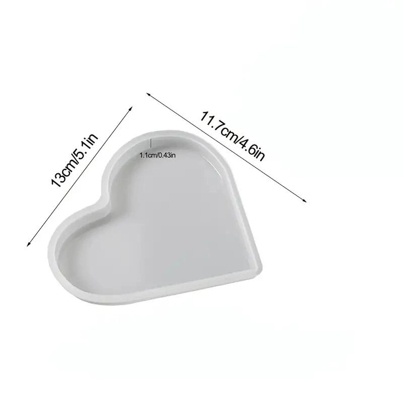 Heart Sign Resin Silicone Mold for DIY Craft Memorial Casting Home Decoration Flower Preservation Table Decorations